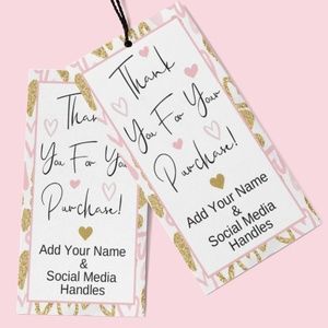 Hang Tags (50) Custom 2" x 3.5"